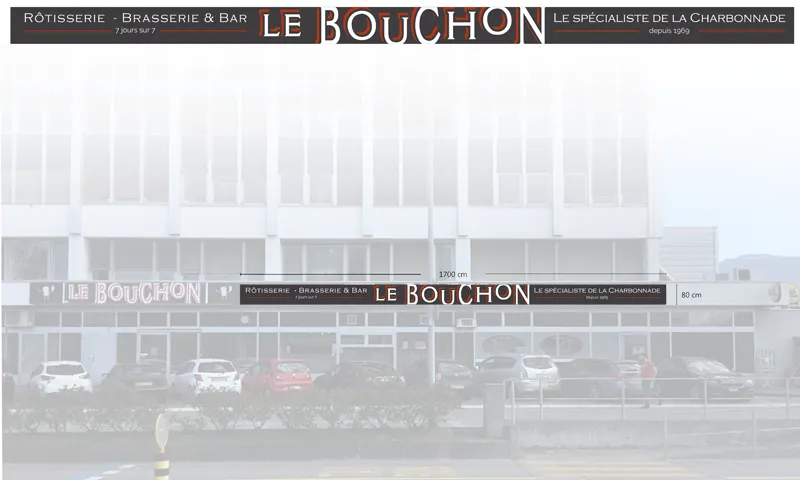 Le Bouchon : Enseigne