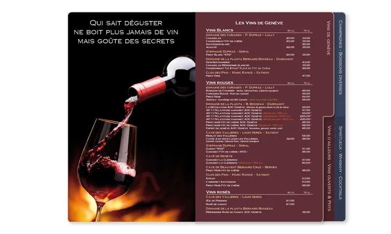 Le Bouchon : Carte du restaurant 3