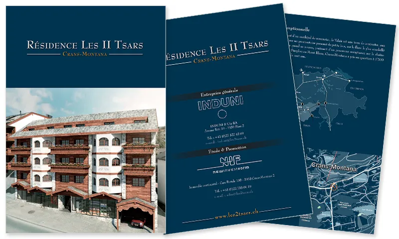 Induni - Plaquettes de vente